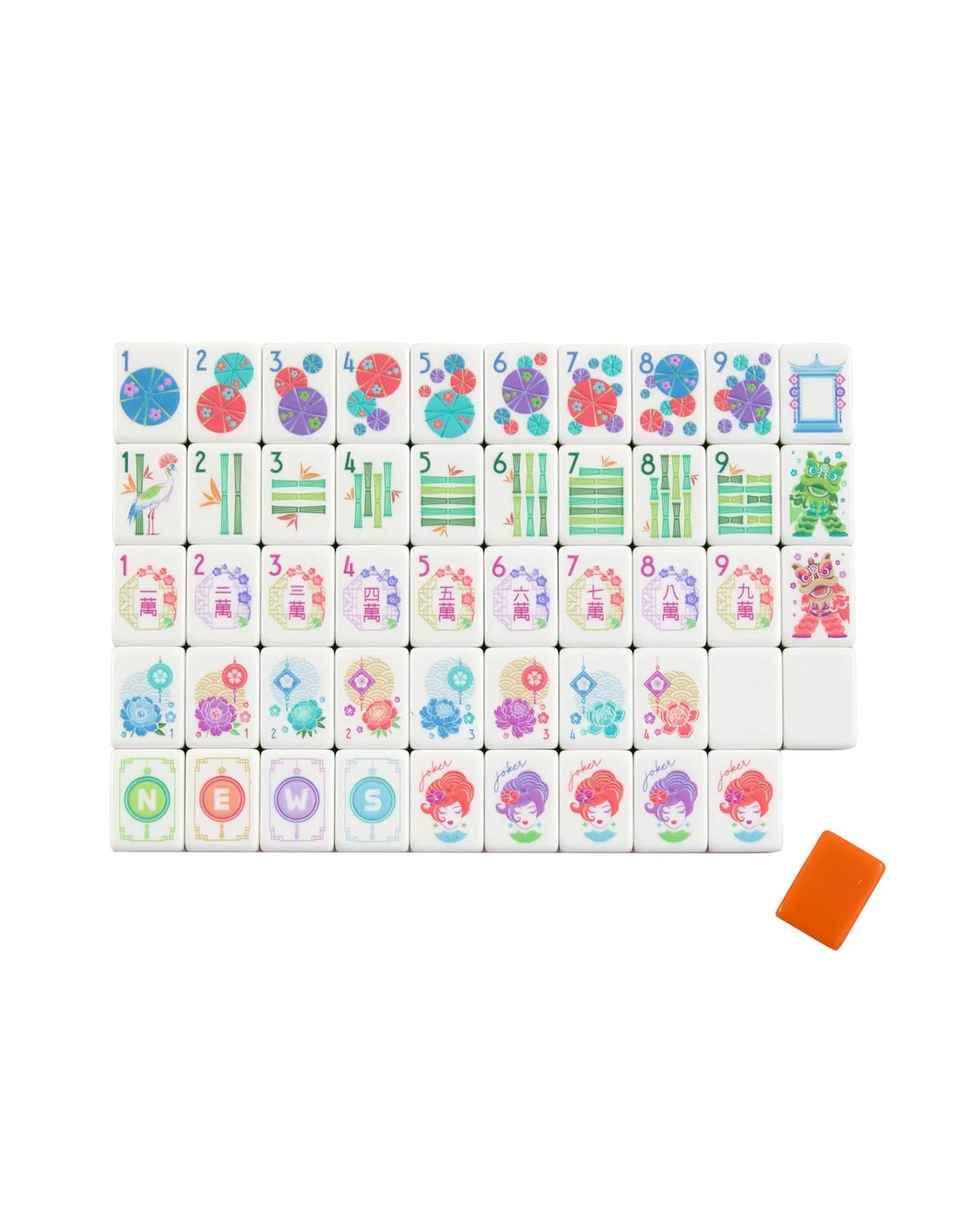 Oh My Mahjong Papaya Spritz Mahjong Tiles